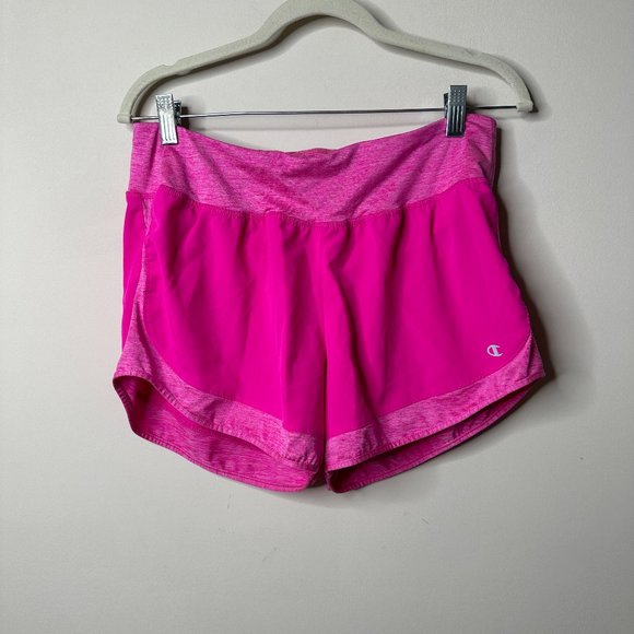 Champion Pink Lined Running Shorts Women's Medium - Picture 1 of 5